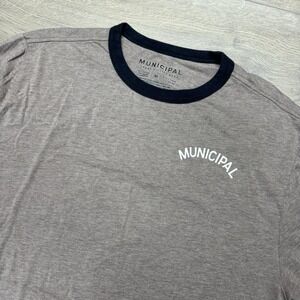 Municipal Sport Utility Gear Brown S/S T Shirt Sz M Retro